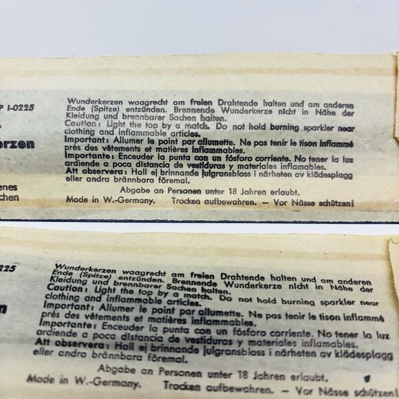 Polar Wunderkerzen Electric Sparklers Lot Of 2 Packs 6151 BAM-P Vintage RARE - Picture 6 of 6